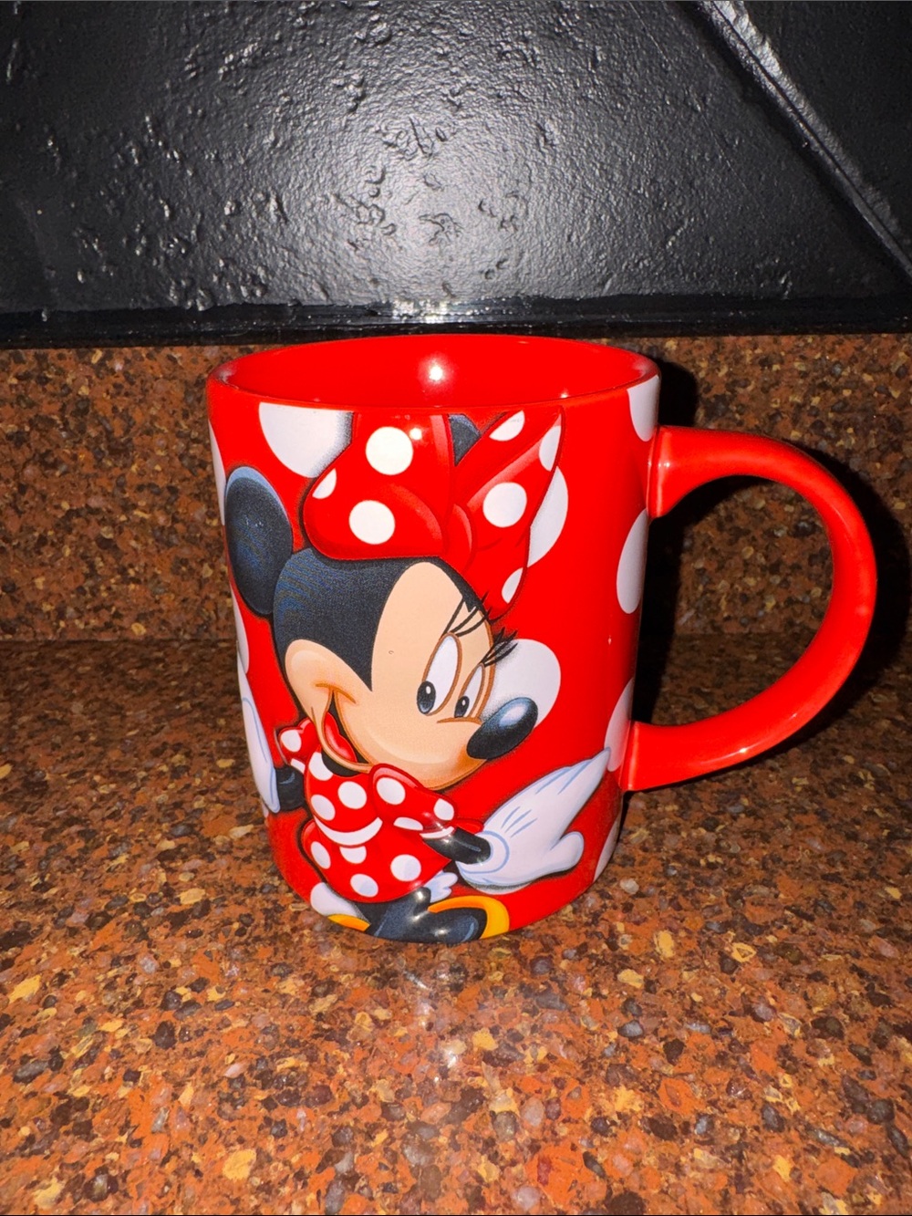 Disney Minnie Mouse Red Polka Dot Ceramic Mug